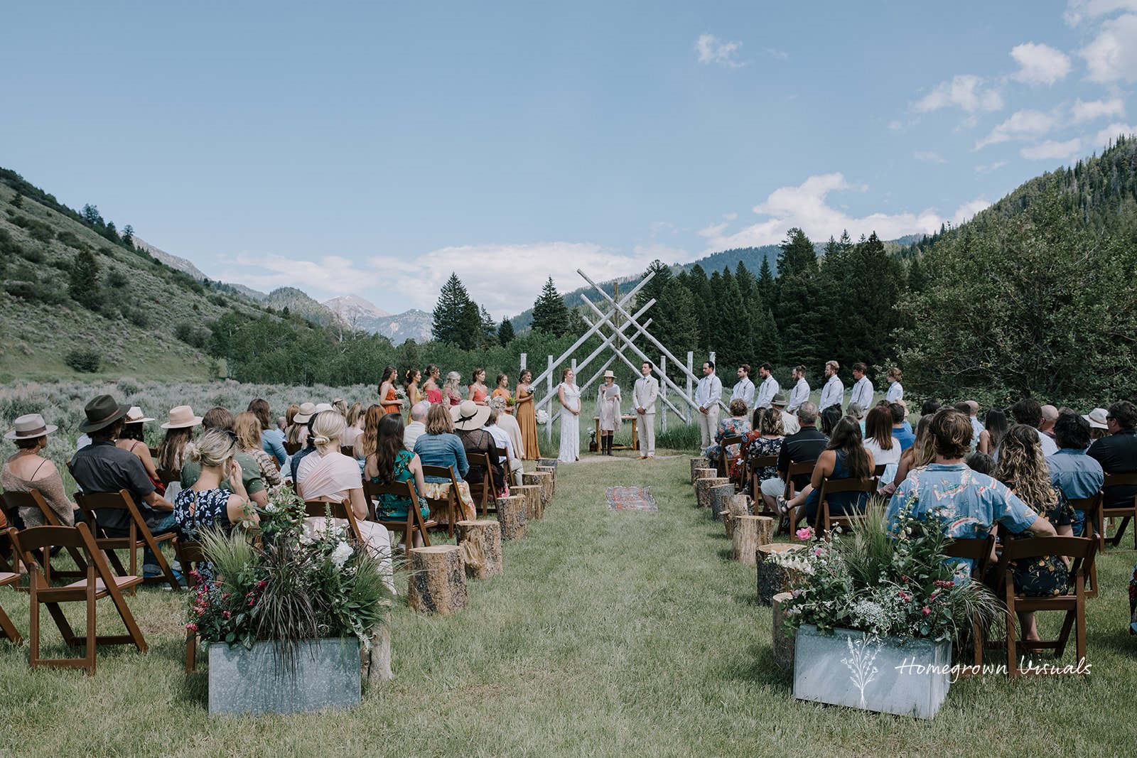 Summer wedding at Moose Creek Ranch